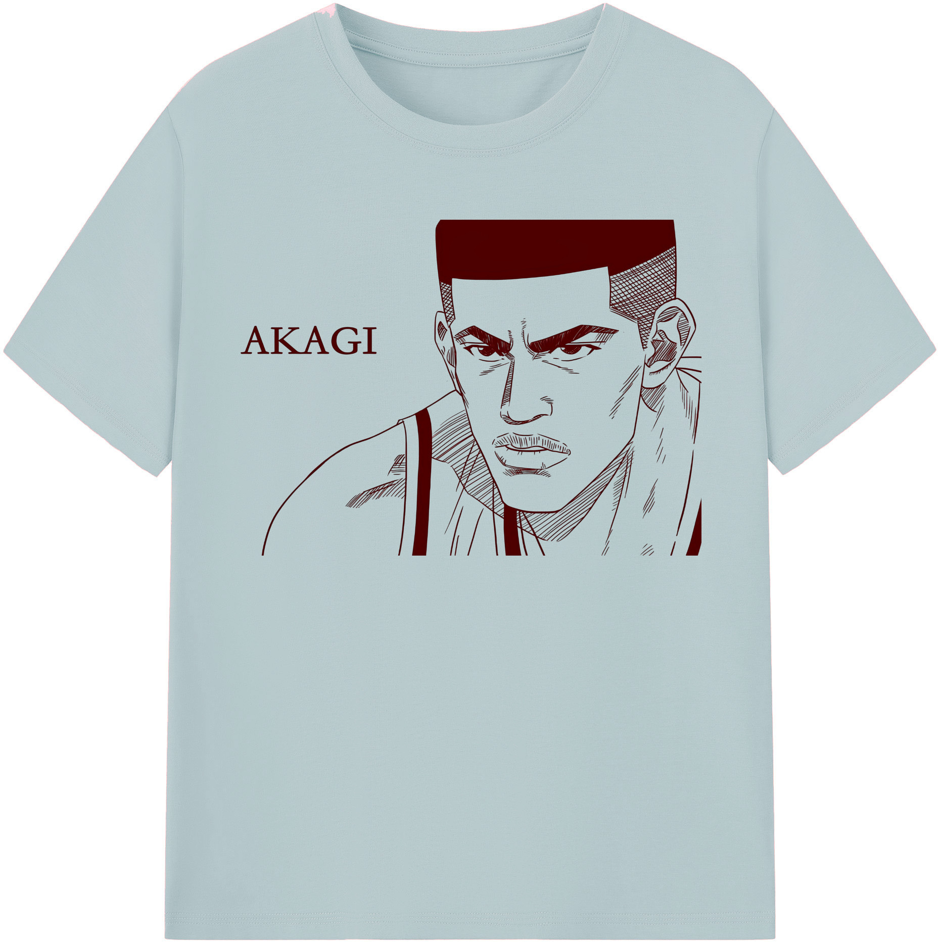 SLAM DUNK／スラムダンク 綿100％半袖Tシャツ（フロントプリント）